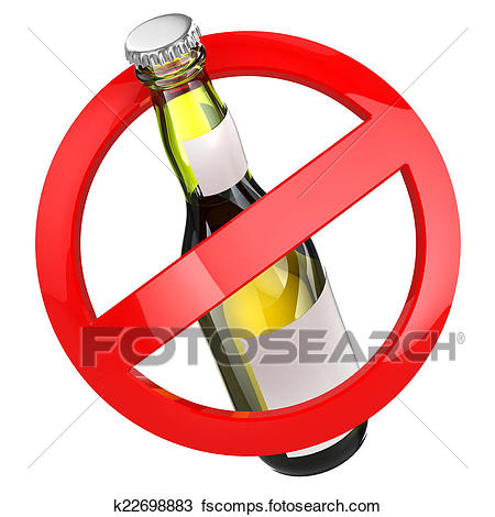 450x470 Clip Art Of No Alcohol Sign, Isolated Drink Prohibition Zone