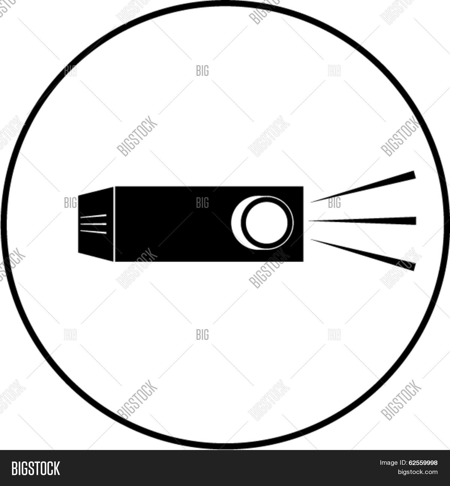 1500x1620 Video Projector Symbol Vector Amp Photo Bigstock