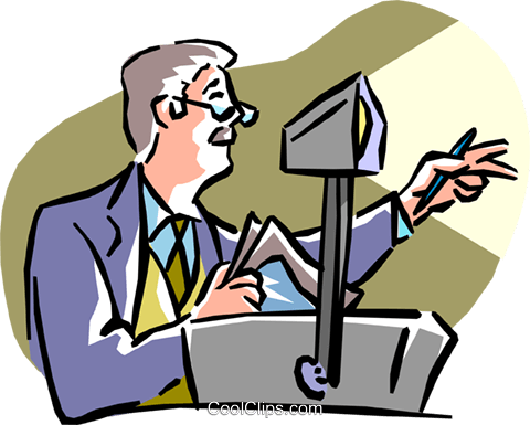 480x385 Presentation Using Projector Royalty Free Vector Clip Art