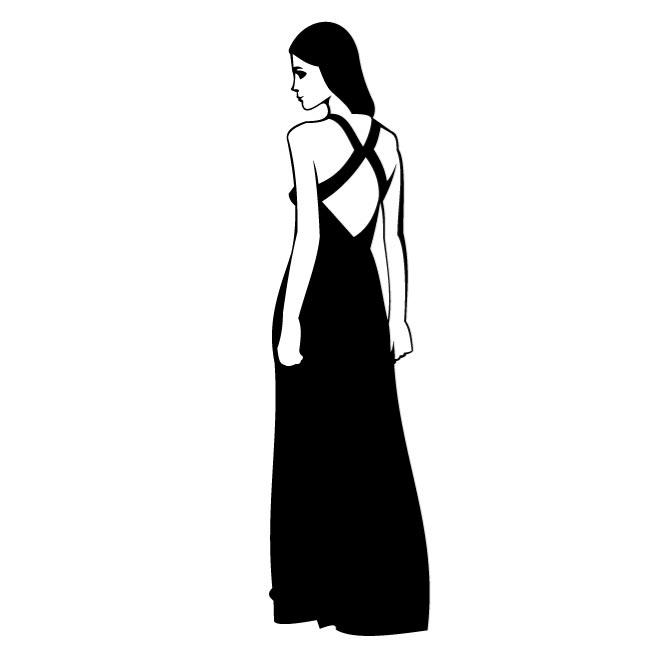 660x660 Gown Clipart Lady Dress