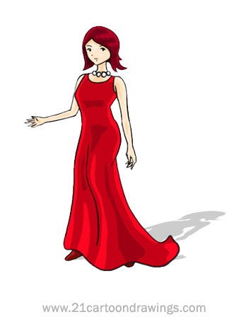 348x458 Prom Dress Clipart