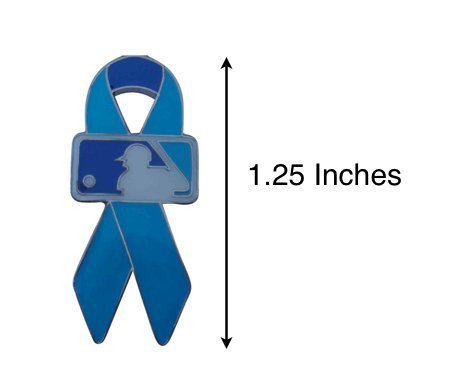 453x375 Mlb Blue Ribbon On Field Pin Prostate Cancer Awareness Amp Fathers