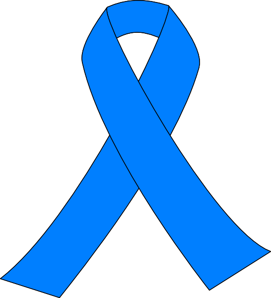 546x599 Prostate Cancer Light Blue Ribbon Clip Art
