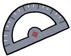 249x198 Geometry Clipart Protractor