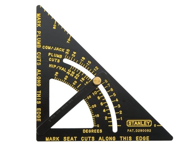 640x480 Stanley Adjustable Quick Square Roofing Guide Protractor 170mm Saw