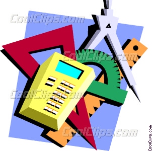 302x300 Protractor, Compass, Calculator Vector Clip Art