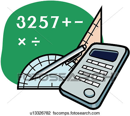 450x400 Clipart Of Protractor, Math, Figure, Number, Calculation