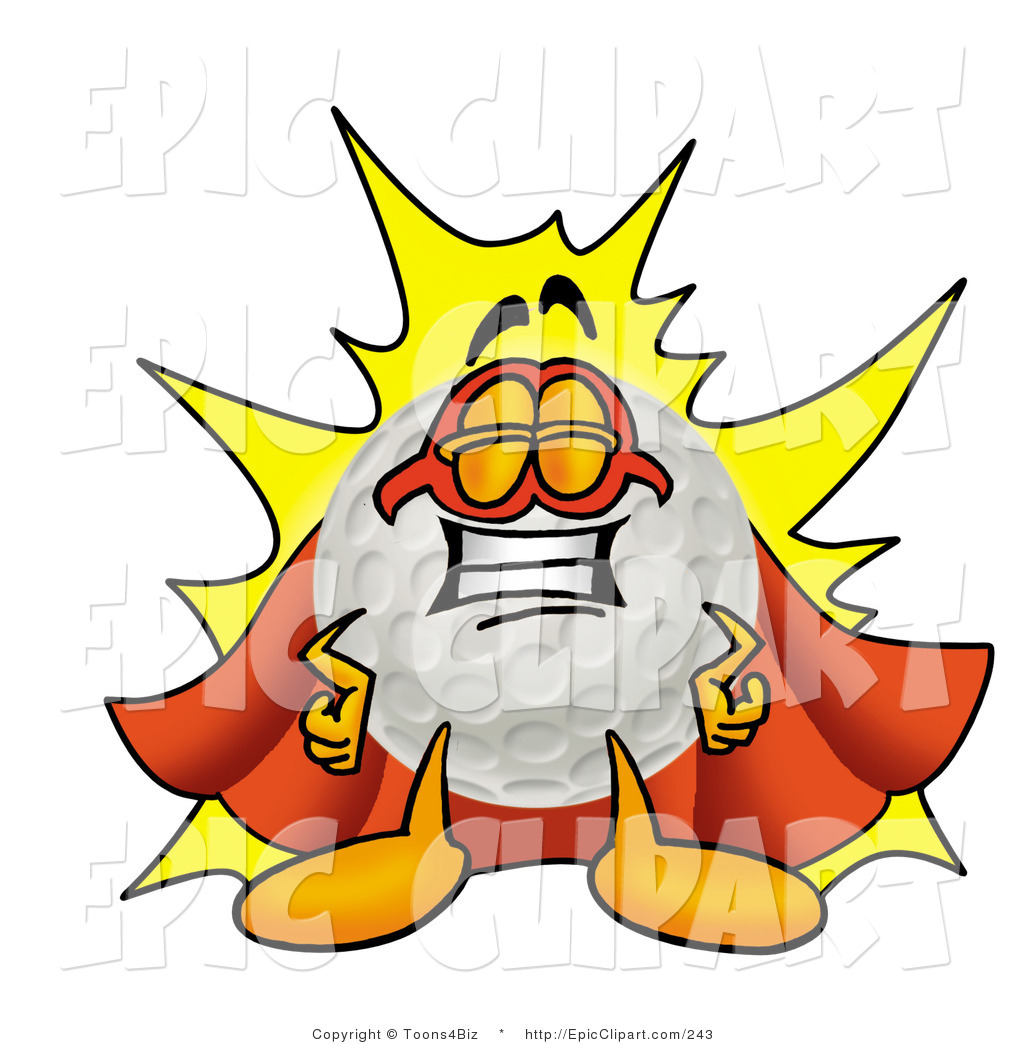 1024x1044 Clip Art Of A Proud Golf Ball Mascot Cartoon Character Dressed As