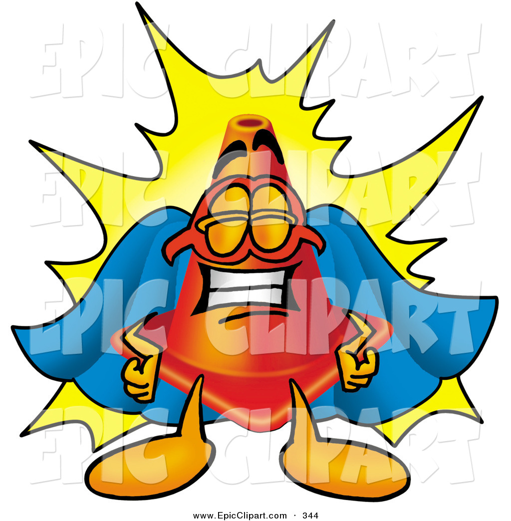 1024x1044 Clip Art Of A Proud And Happy Traffic Cone Mascot Cartoon