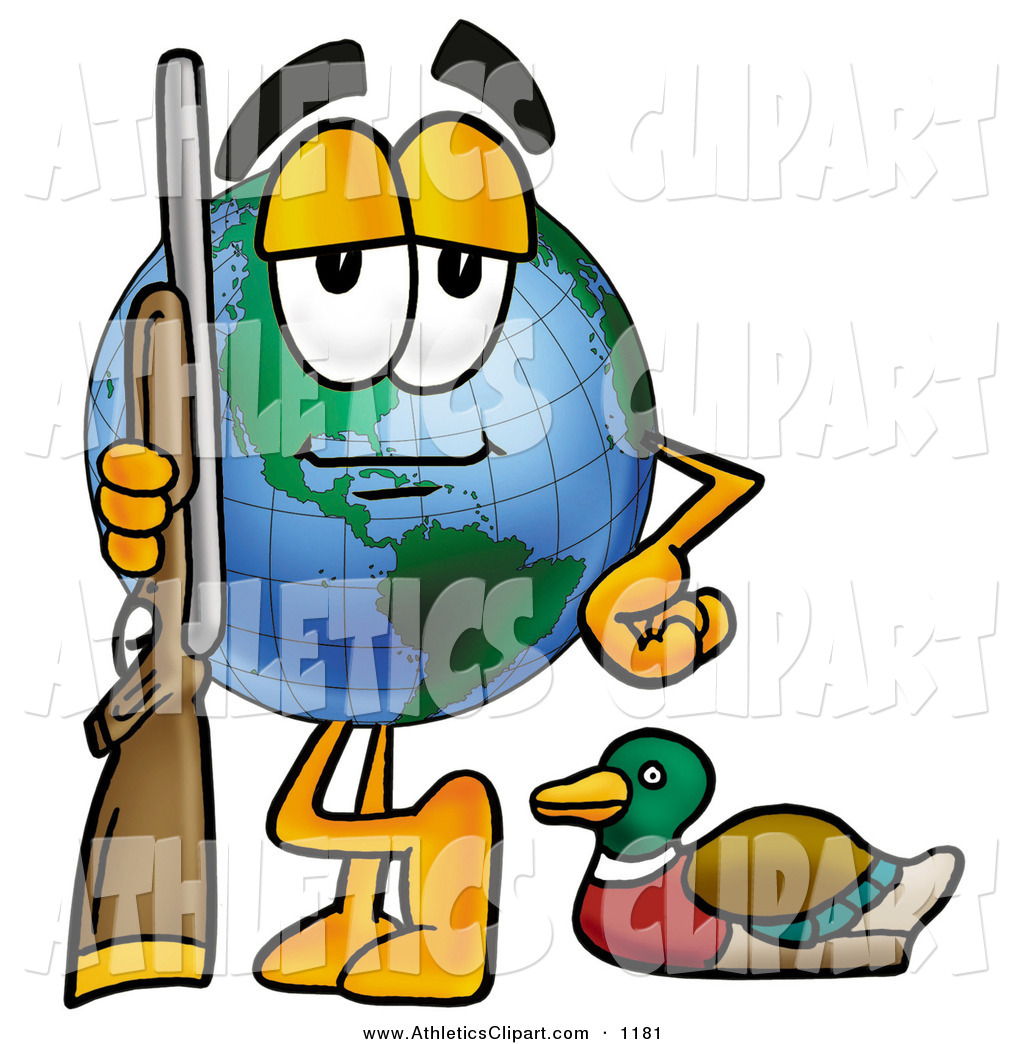 1024x1044 Clip Art Of A World Earth Globe Mascot Cartoon Character Duck