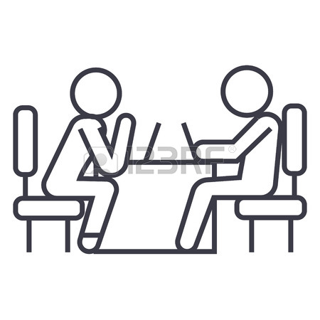 450x450 Psychologist,consultant Vector Line Icon, Sign, Illustration