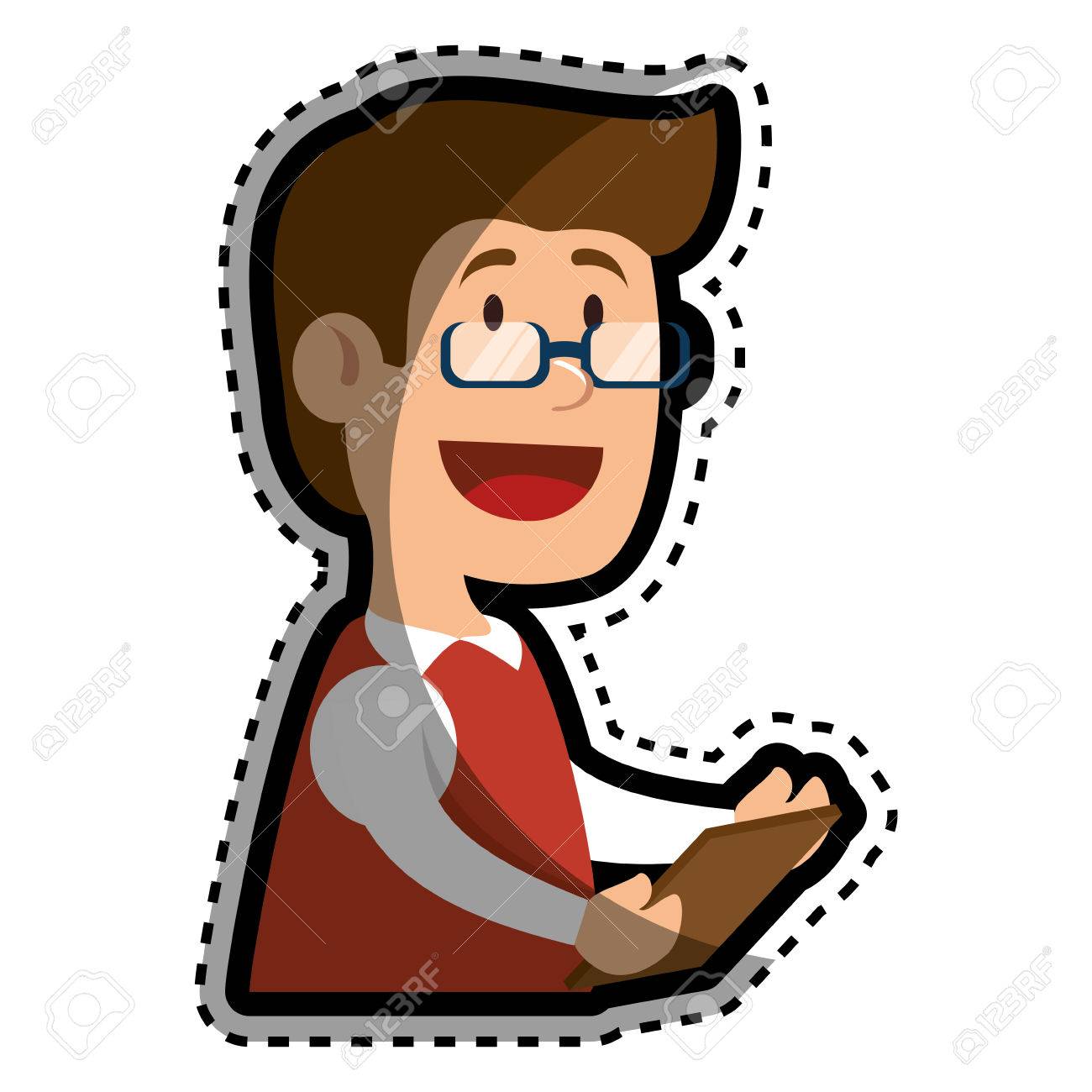 1300x1300 Psychologist Avatar Character Icon Vector Illustration Design