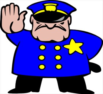 350x321 Free Policeman Cartoon Clipart