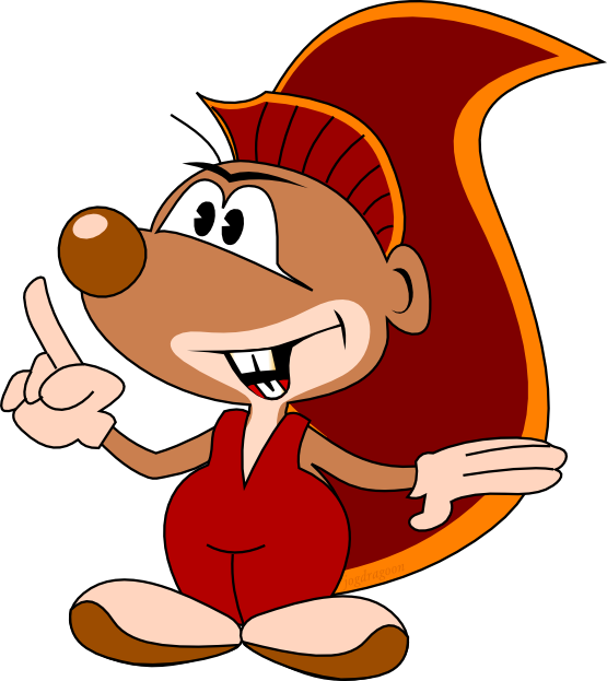 555x623 Clip Art Eicco Red Cartoon Animal Squirrel