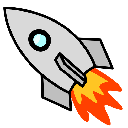 500x500 Toy Rocket Vector Clip Art Public Domain Vectors