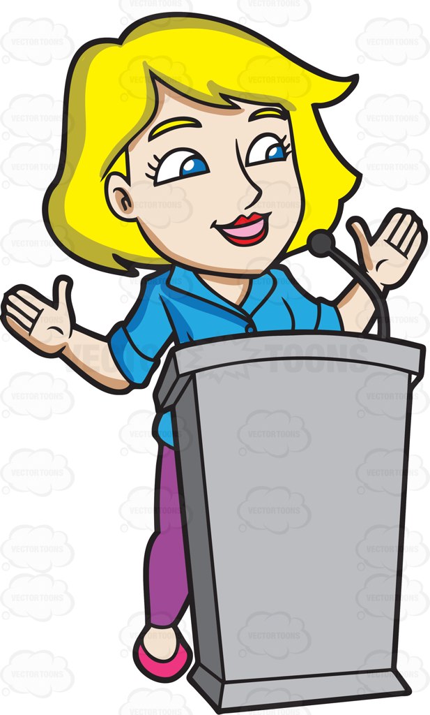617x1024 Women Clipart Public Speaking
