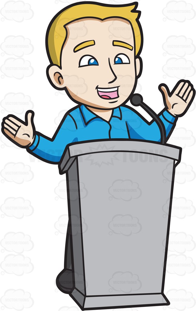 647x1024 Public Speaking Clipart