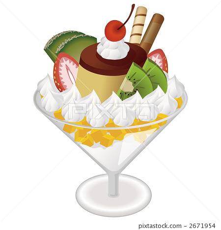 450x468 Pudding Parfait, Parfait, Illustration
