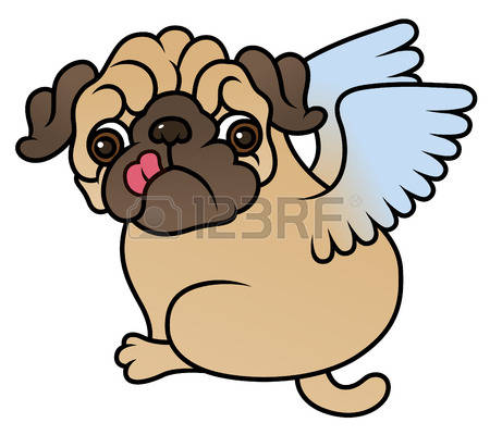 450x400 Pug Clipart Cartoon