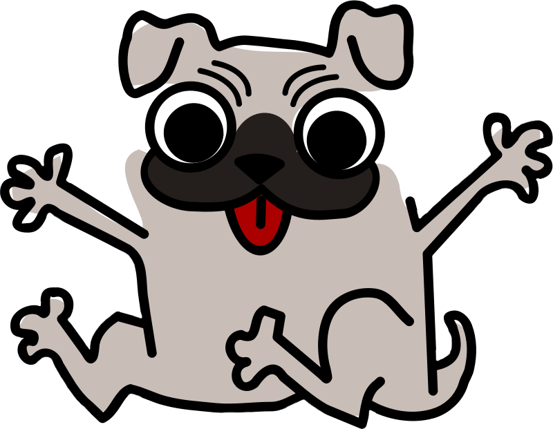 800x621 Pug Clipart Simple Dog