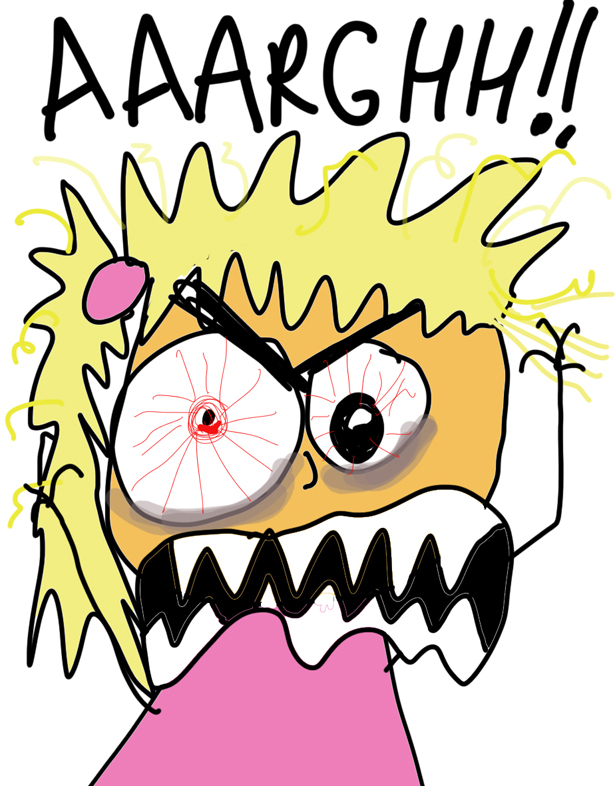 615x786 Pulling Hair Out Clipart