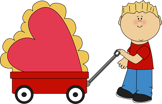 550x355 Pulling A Wagon Clipart