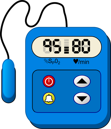 433x500 Heart Rate Monitor Device Vector Clip Art Public Domain Vectors