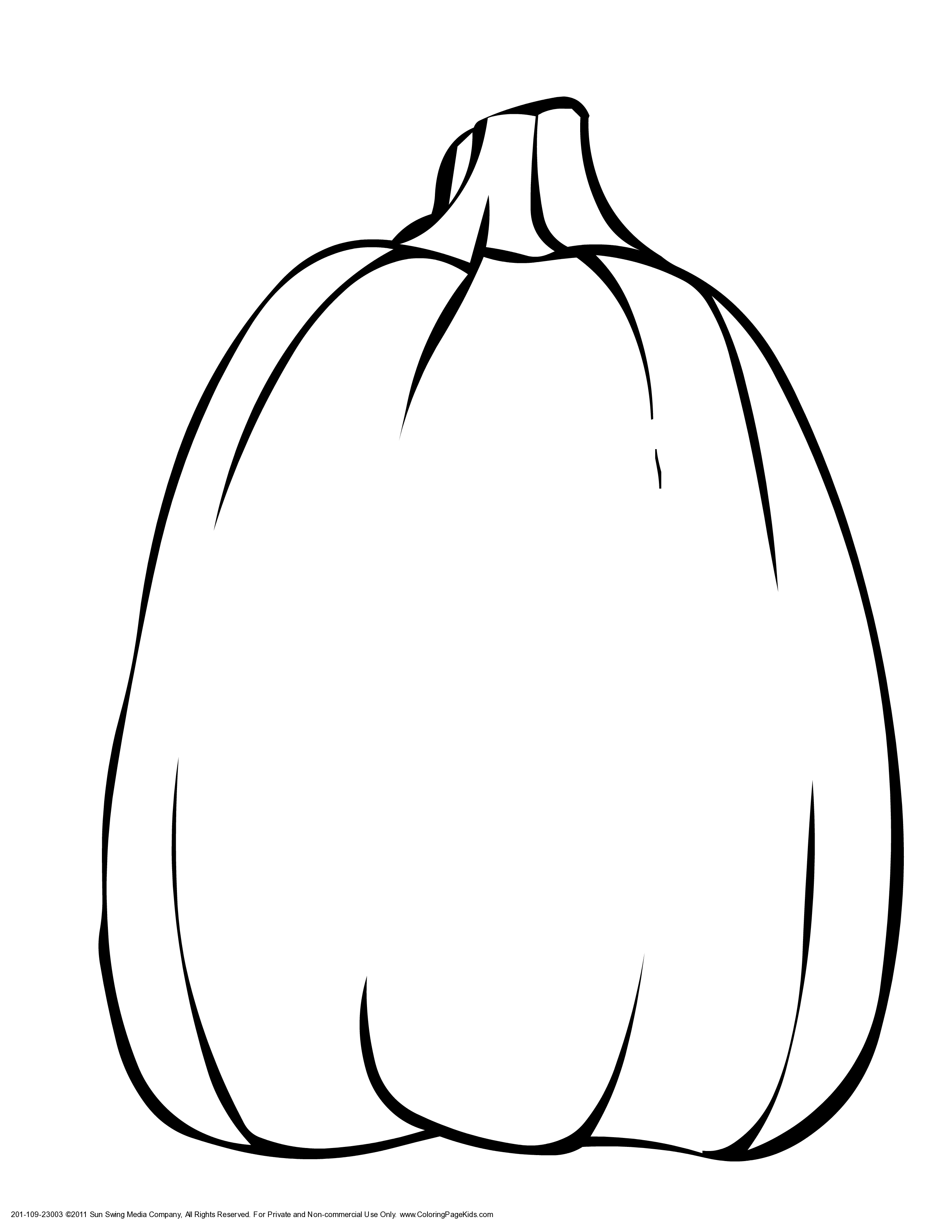 2550x3300 Pumpkin Clipart Tall