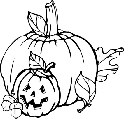 425x409 Pumpkins Black And White Clip Art Vector, Free Vector Graphics