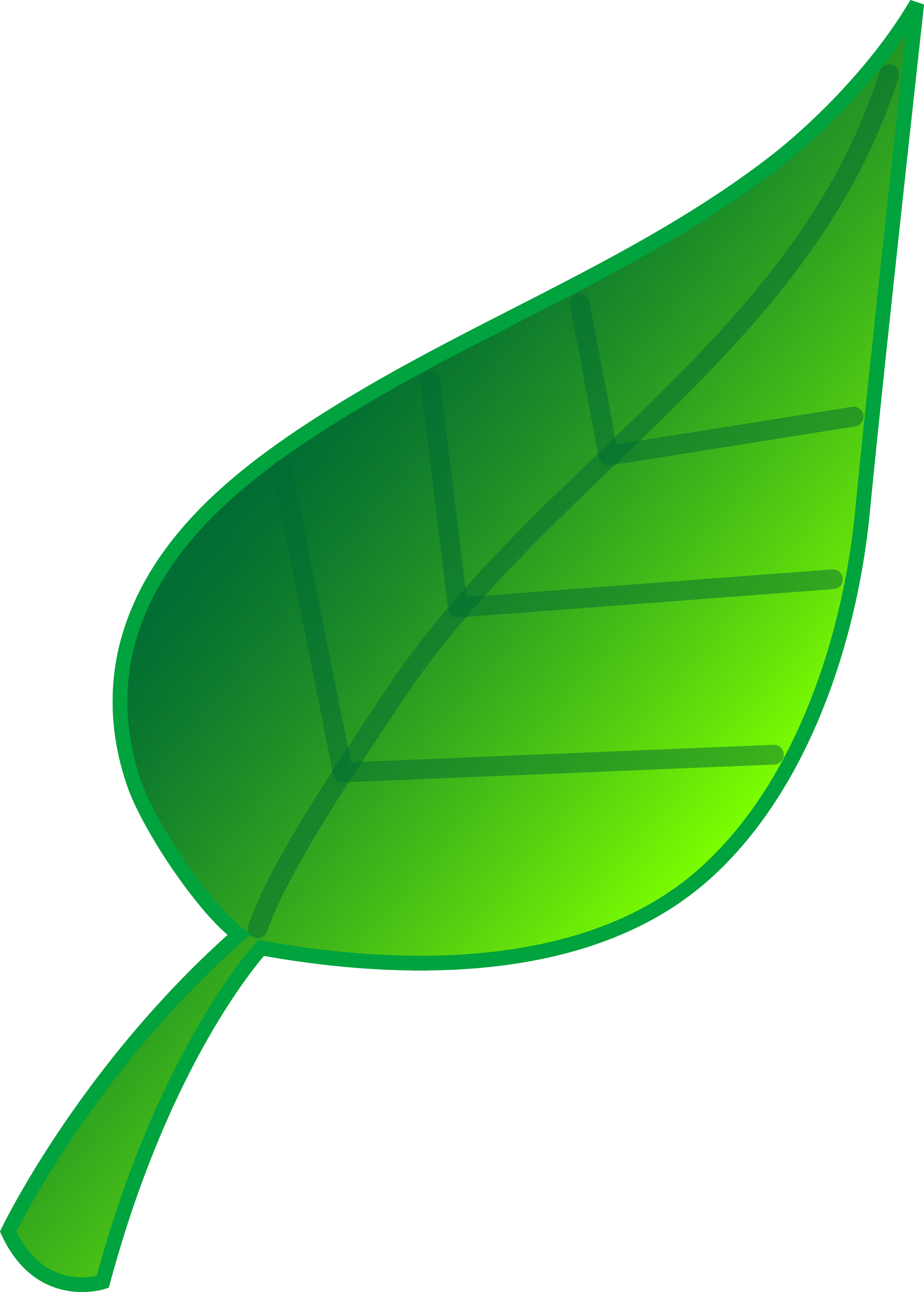 2504x3500 Green Leaf Clipart