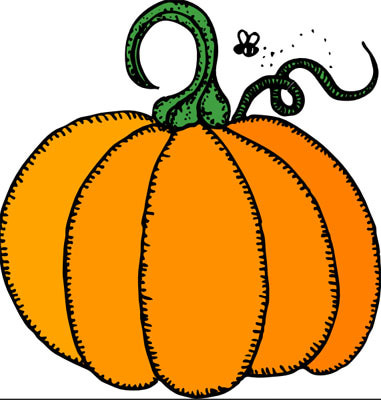 381x400 Pumpkin Border Clip Art