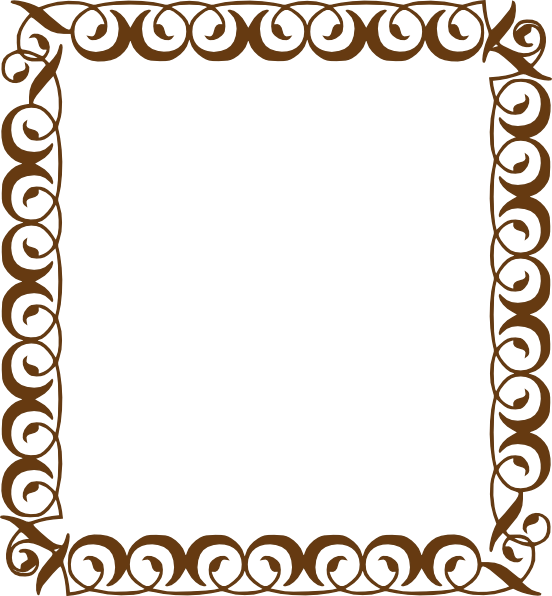552x596 October Clipart Border