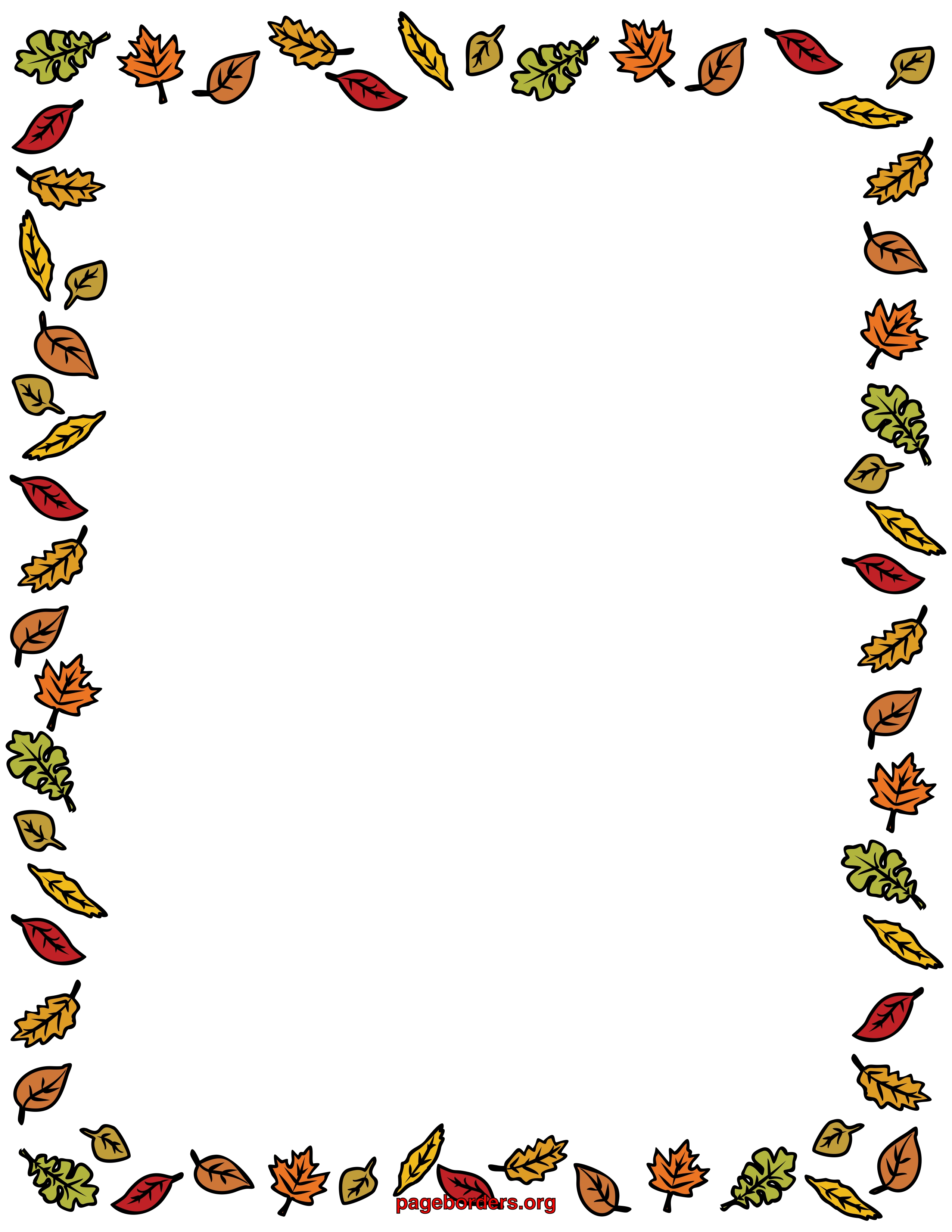 2550x3300 Scarecrow Clipart Border