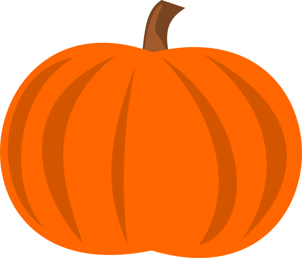600x513 Plain Pumpkin Clipart
