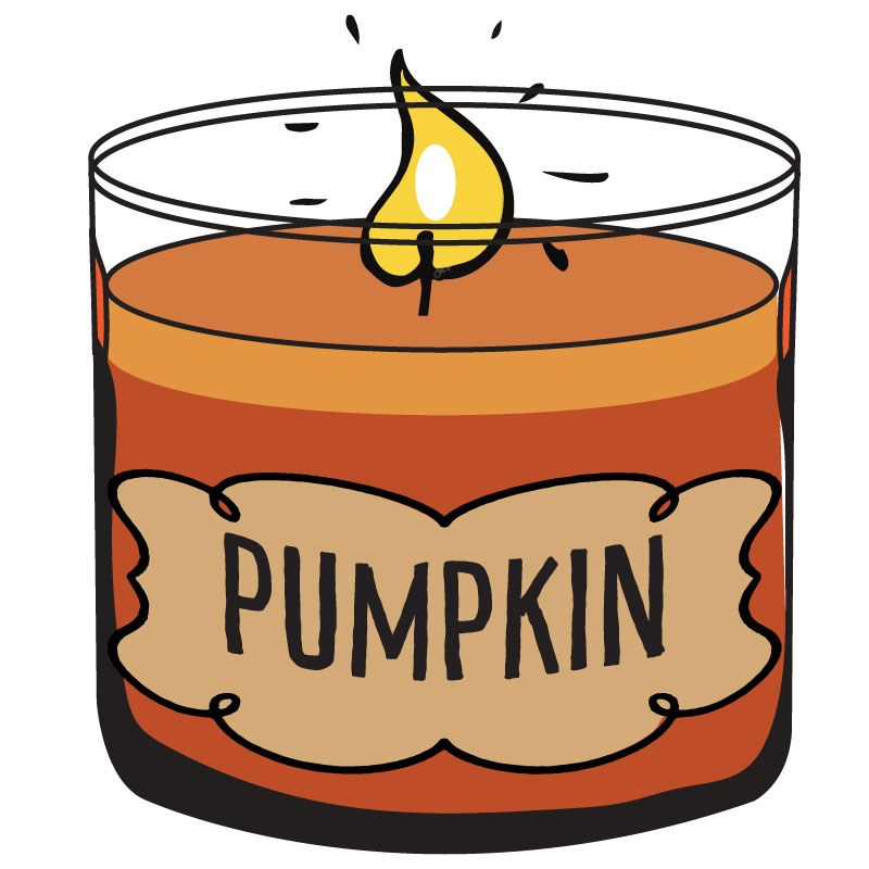 800x800 Pumpkin Candle Clipart, Fall Clipart, Autumn Clipart Autumn