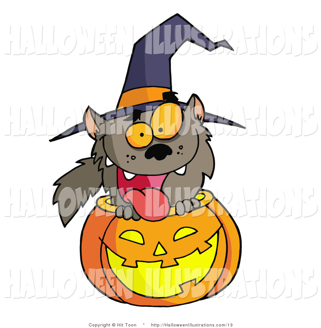 1024x1044 Vector Halloween Clip Art Of An Excited Werewolf In A Carved