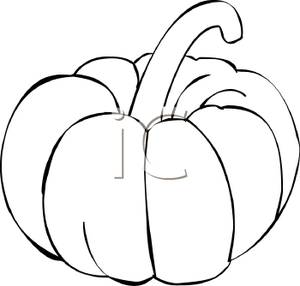 300x286 Fall Clip Art Black And White Line Drawing Of A Pumpkin