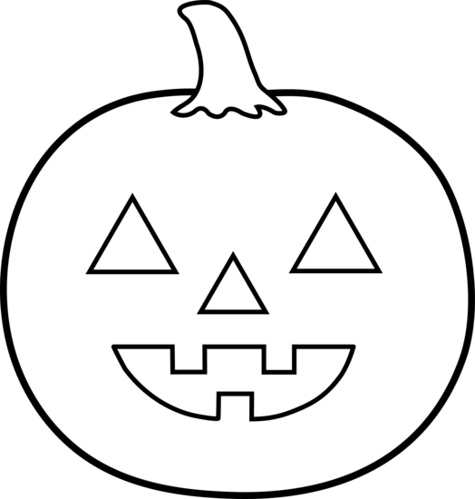 524x550 Halloween Jack O Lantern For Coloring