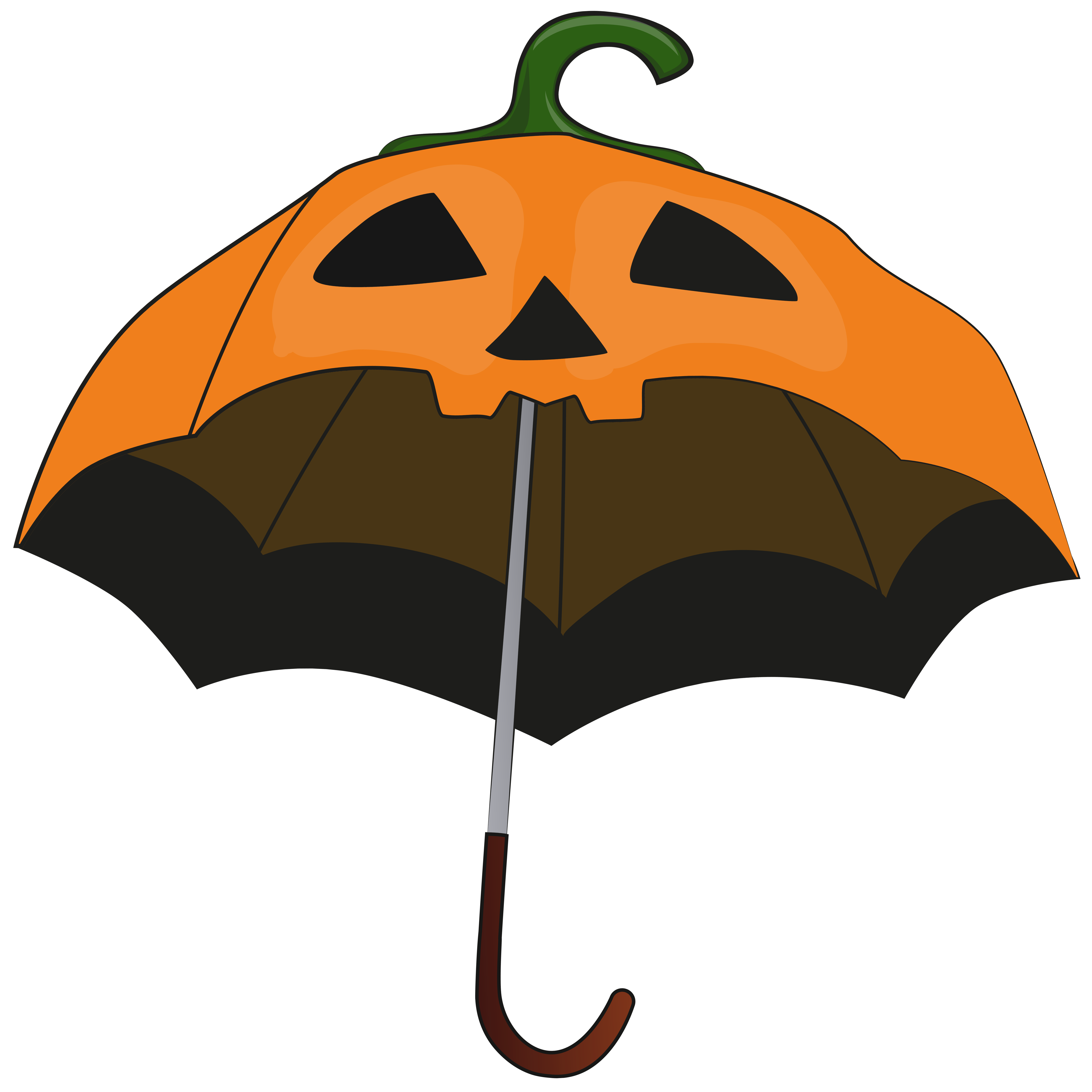 6275x6276 Halloween Pumpkin Umbrella Png Clip Art Imageu200b Gallery