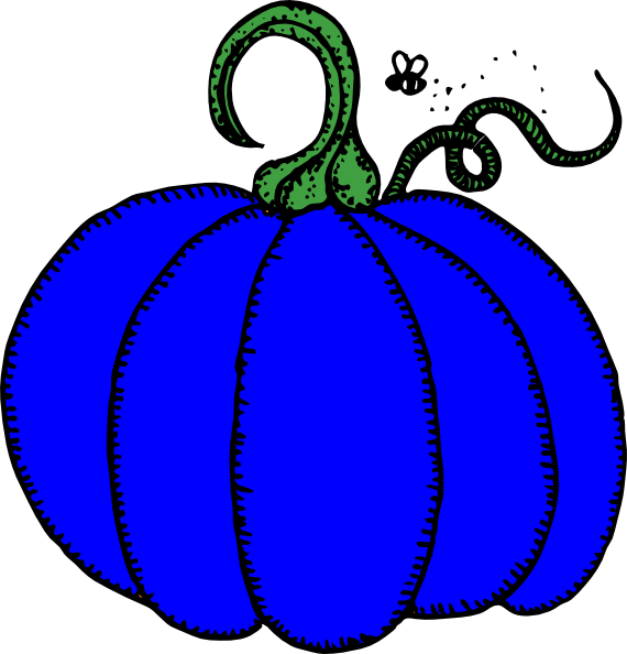 570x594 Blue Pumpkin Clip Art