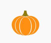 170x144 Royalty Free Orange Pumpkin Clip Art