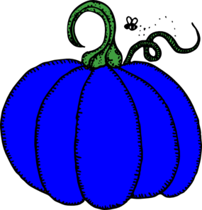 285x297 Blue Pumpkin Clip Art