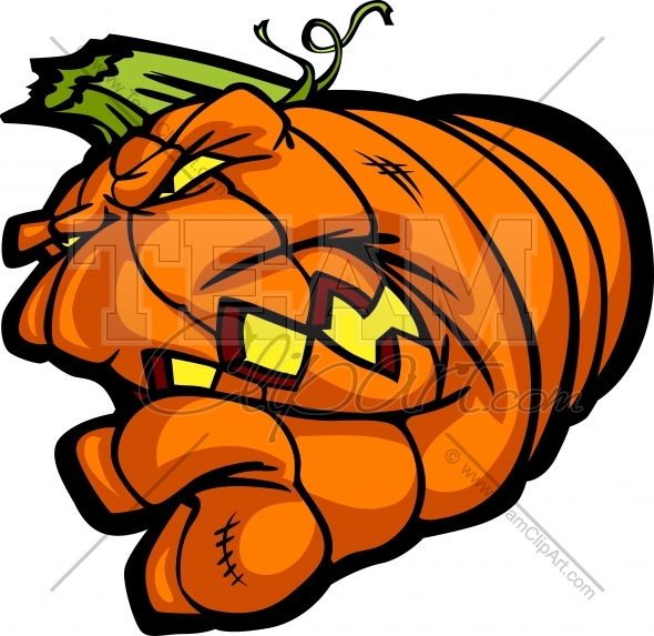 590x573 Pumpkin Head Cartoon Clipart Image.