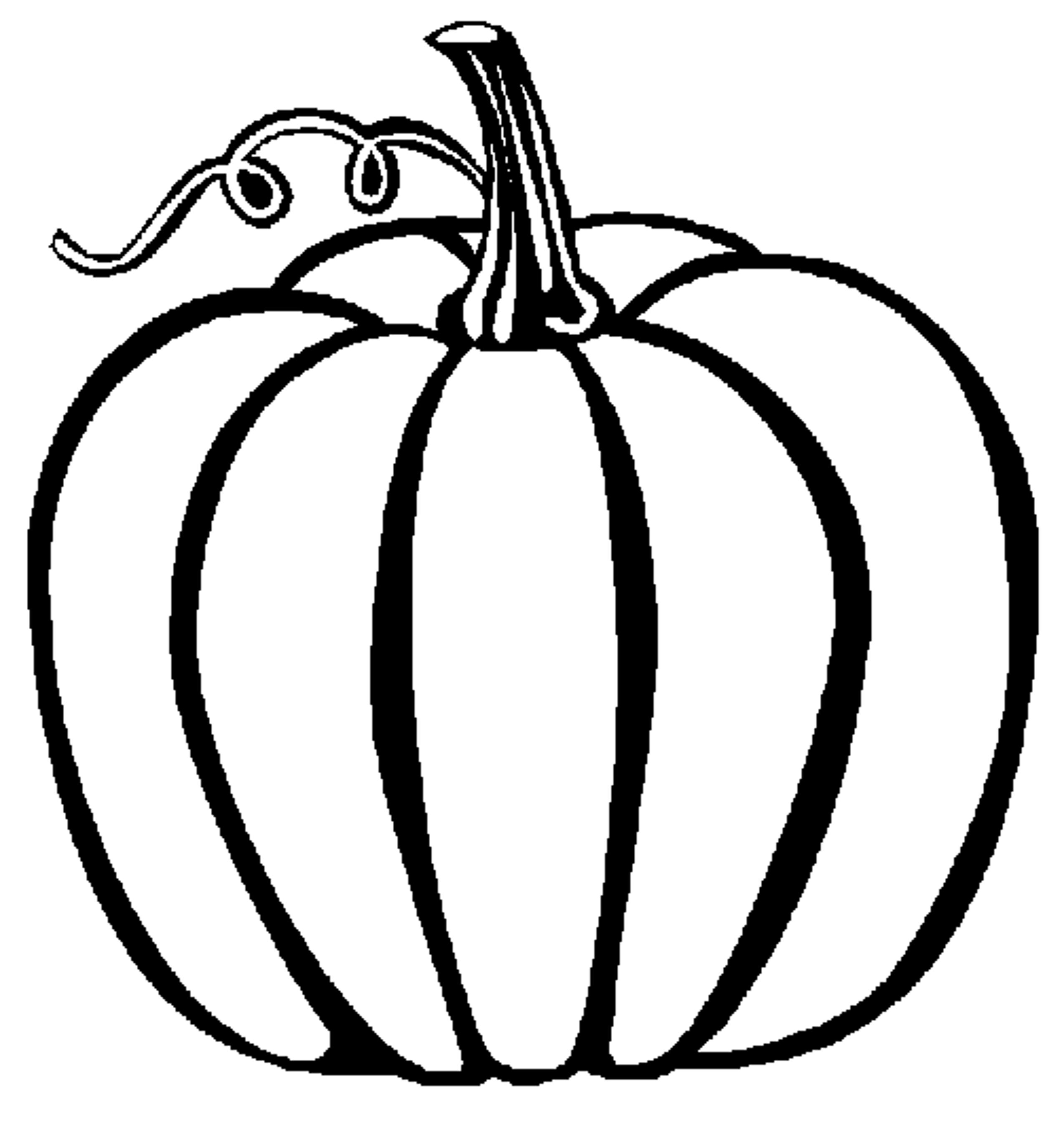 Pumpkin Image Black And White Free download on ClipArtMag