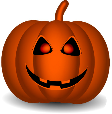 391x400 3 Halloween Pumpkin Clipart