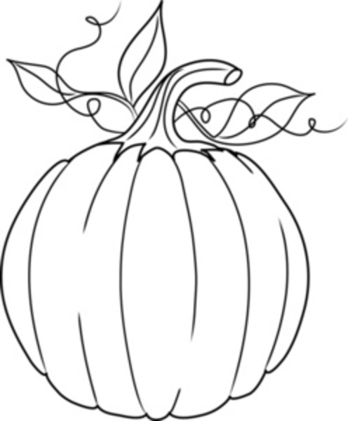 496x600 Pumpkin Outline Free Images