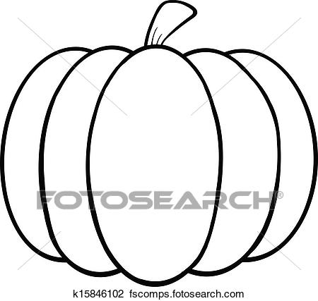 450x427 Clipart Of Black And White Pumpkin K15846102