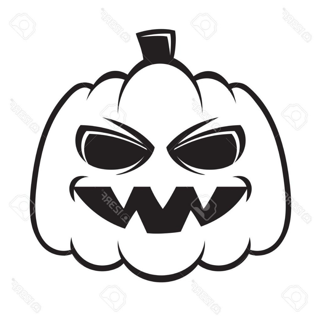 1024x1024 Top Black Halloween Evil Pumpkin Clipart Design