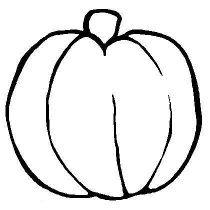 420x420 Pumpkin Outline Printable
