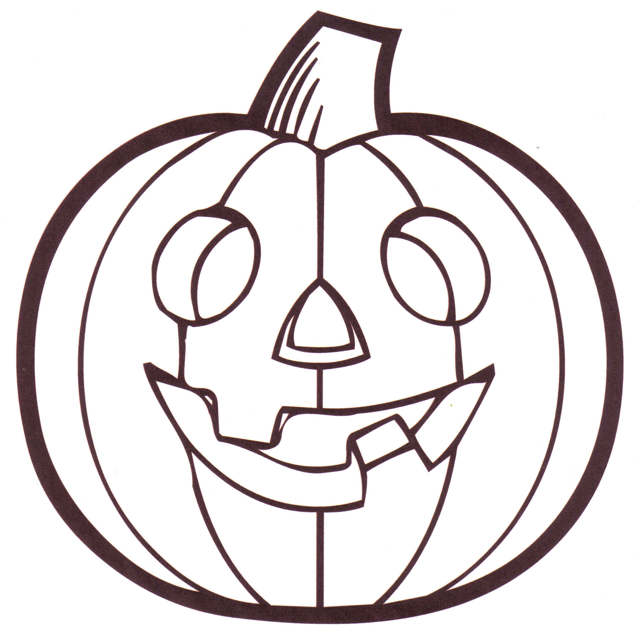 2230x2244 Best Pumpkin Outline Printable